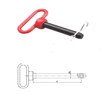 RED HEAD HITCH PINS (GRADE 5)