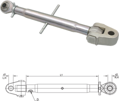 TOP LINK ASSEMBLY WITH ARTICULATED YOKE